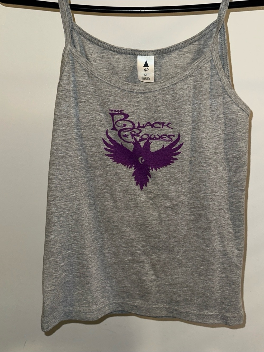 Gray Tank Top with Purple Graphic